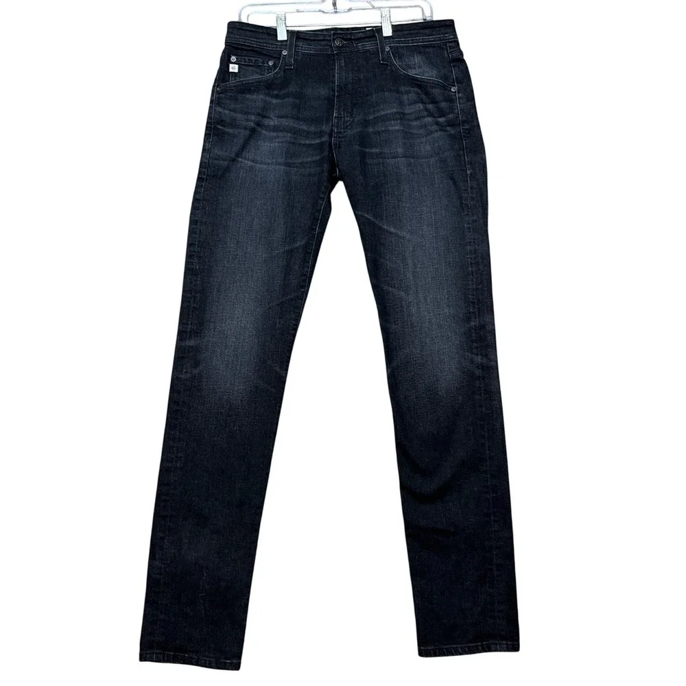 AG Adriano Goldschmied Dylan Jeans Mens 31x33 Dark Wash Slim Skinny Denim Twill